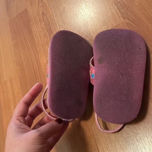 Sparkly pink poppy trolls sandals size M 7/8 - Picture 2 of 3